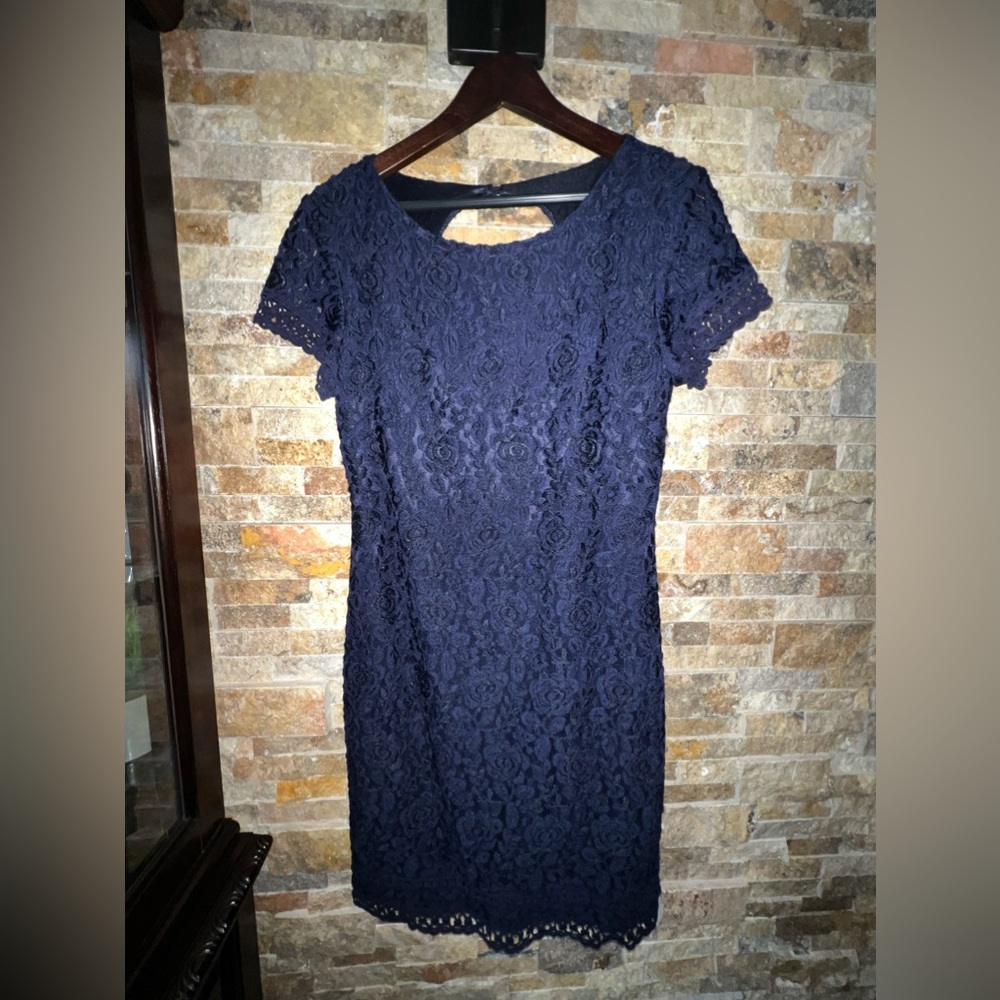 Laundry dark blue dress!